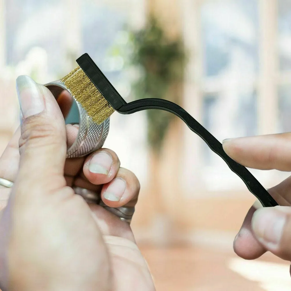 3 шт. проволочная щетка набор инструментов для удаления ржавчины Нейлон Мини