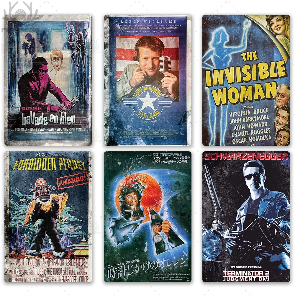 Классическая Металлическая вывеска из фильма металлическая винтажная жестяная