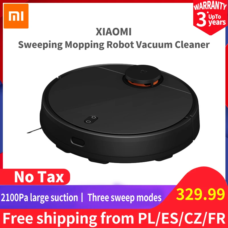 Оригинальная Xiaomi mi робот пылесос уборочная машина STYJ02 2100Pa всасывающий