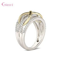 popular new arrival s925 sterling silver sparlking crystal unlimited irregular charms rings for women girls fashion jewelry gift
