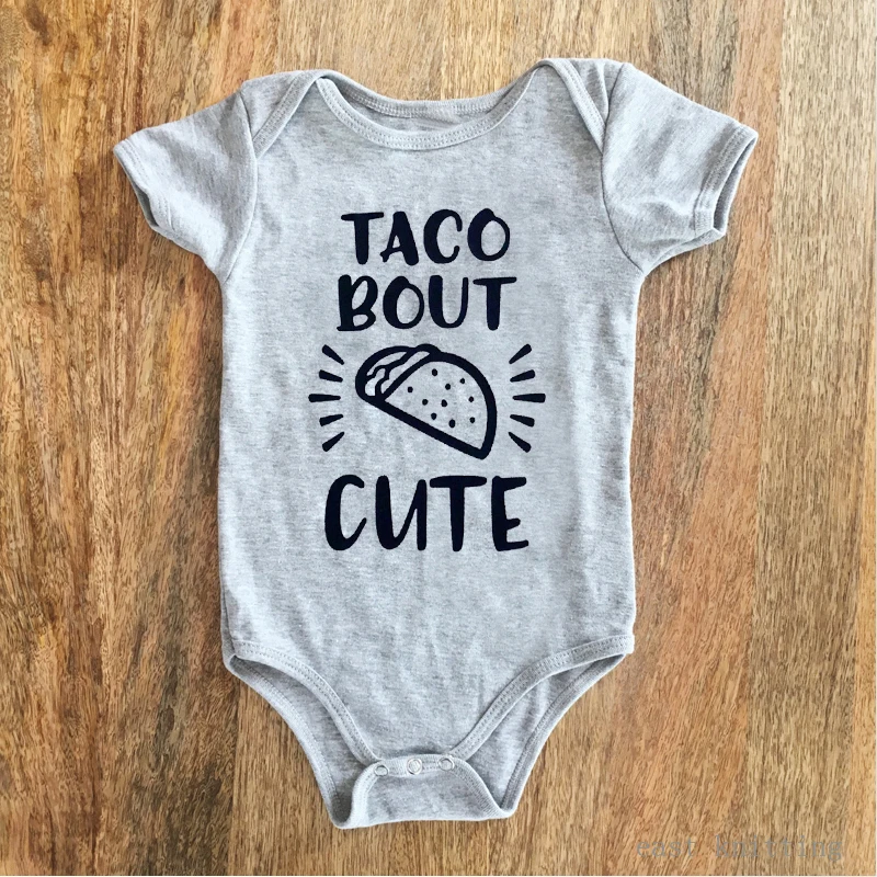 Taco Bout милые наборы для новорождённых ползунки, наряды для маленьких мальчиков и девочек, боди