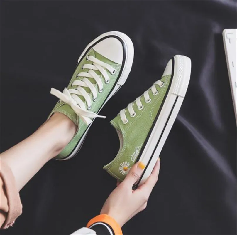 Весенняя Новинка 2020 года Парусиновая обувь с низким верхом Трендовые кроссовки