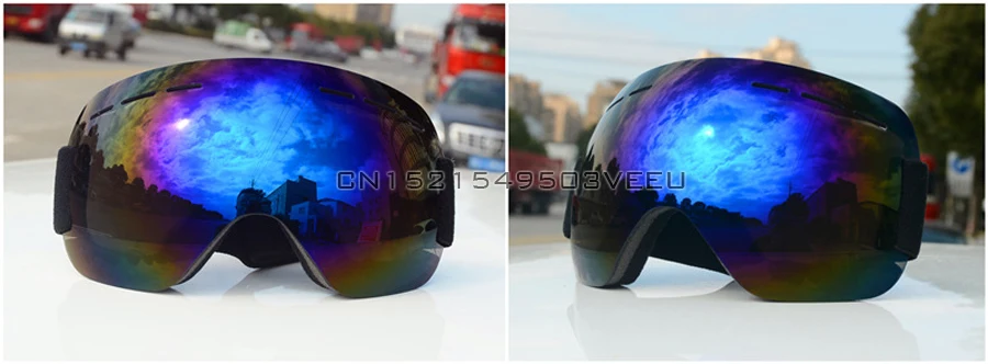 Лыжные очки UV400 Анти-туман большая Лыжная маска очки для катания на лыжах мужчины женщины снег сноуборд большие сферические очки снег слепота Спорт