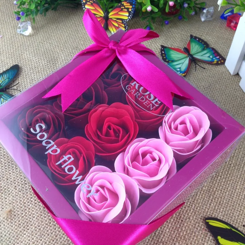 &quotRose Soap Gift RosePetals Bathing Soapwith Box 2020 New Year Valentine's Day Romantic Set Type of Wholesale Material&quot | Дом и сад