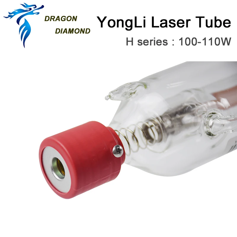 DRAGON DIAMOND Yongli H4 100 Вт CO2 лазерная трубка стеклянная металлическая головка длина 1450
