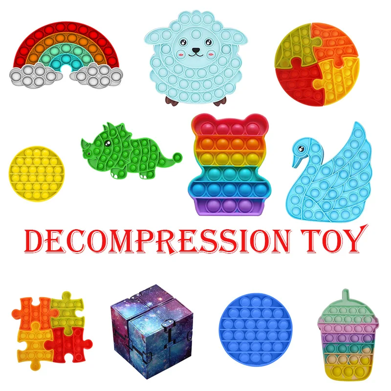 Juguetes para ni&ntilde;os y adultos, juguetes sensoriales de descompresi&oacute;n para adultos, ejercicio antiestr&eacute;s, alivio Figet, juguete sensorial, Regalos divertidos-1