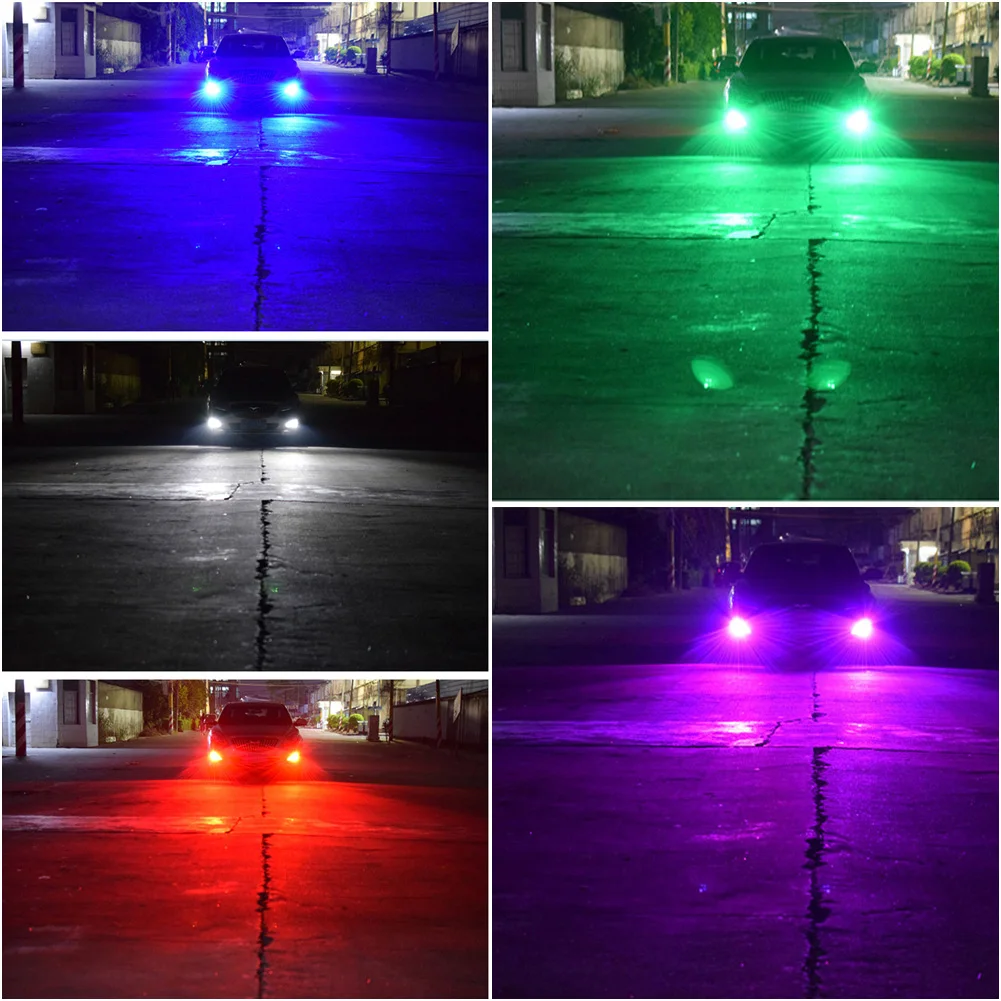 Комплект автомобильных светодиодных противотуманных фар H7 12 В/24 В RGB с