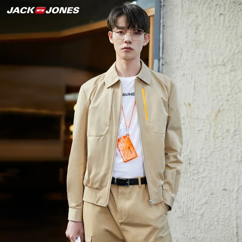 Мужская короткая хлопковая куртка JackJones Повседневная Уличная одежда