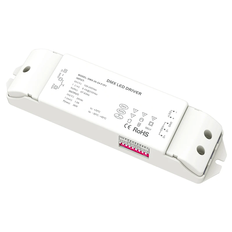 Новый светодиодный DMX дали затемняя драйвер 220VDMX512/RDM Мощность привод AC100V 240V Вход