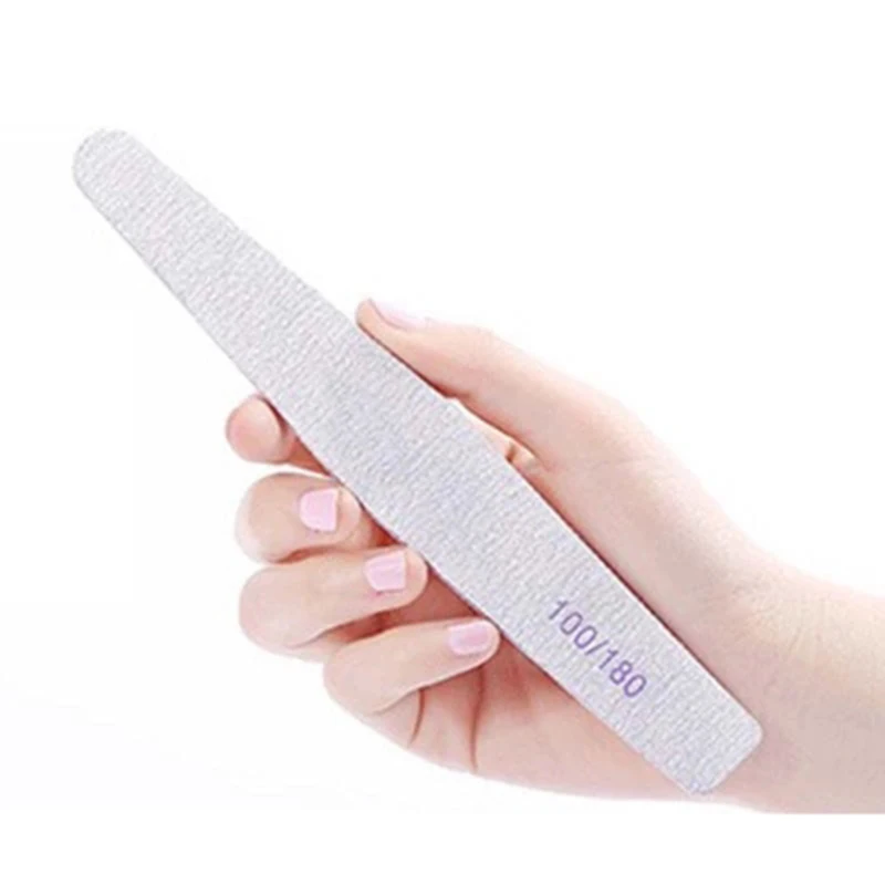 

1PC Nail File Nail Polish Remove Nail Buffer 100/180 Grit Sandpaper Nail Sanding Nail Grinding Polishing Nail File DIY Nail Tool