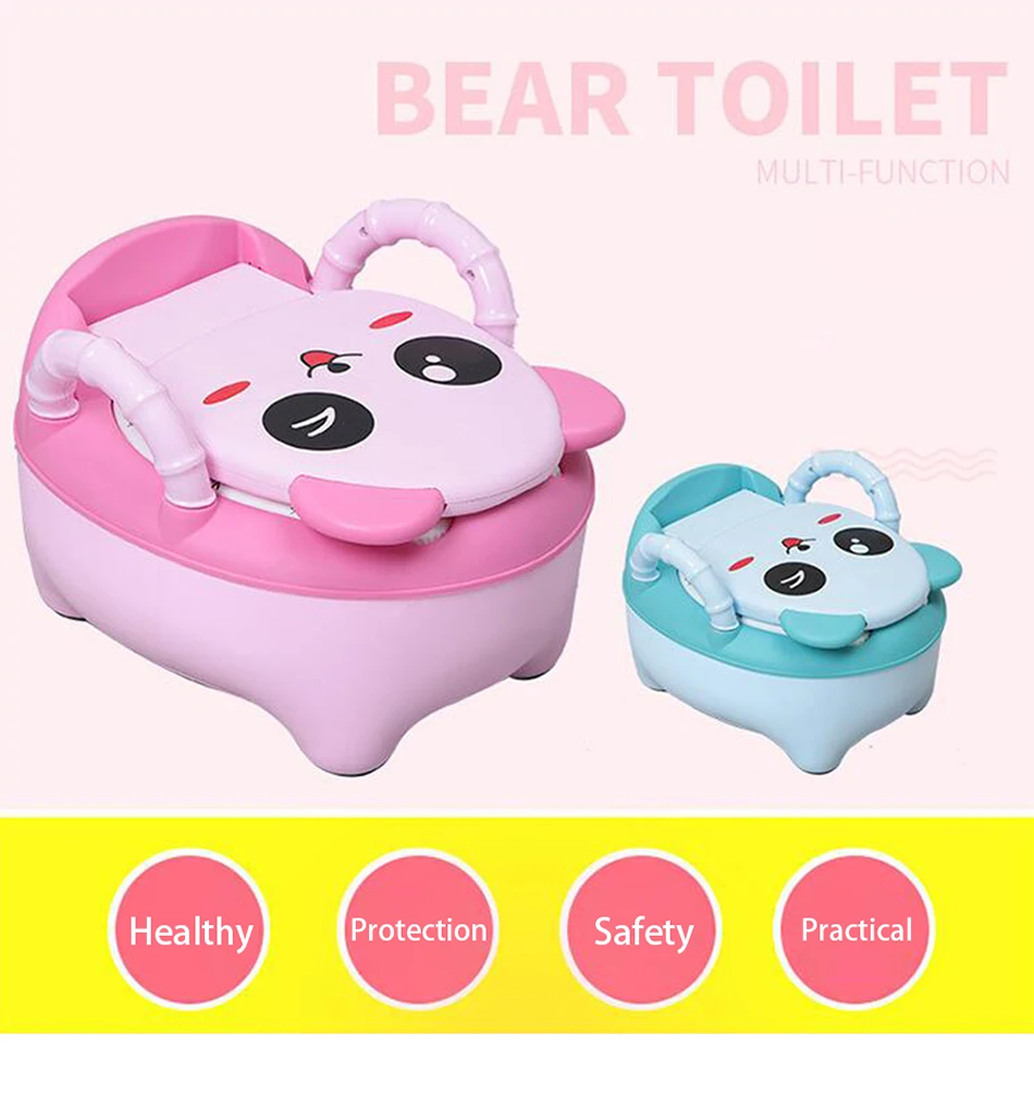 Baby Potty For Children Boys Toilet Seat Baby Potty Training Girls Portable Toilet Bedpan Comfortable Backrest Cartoon Pots