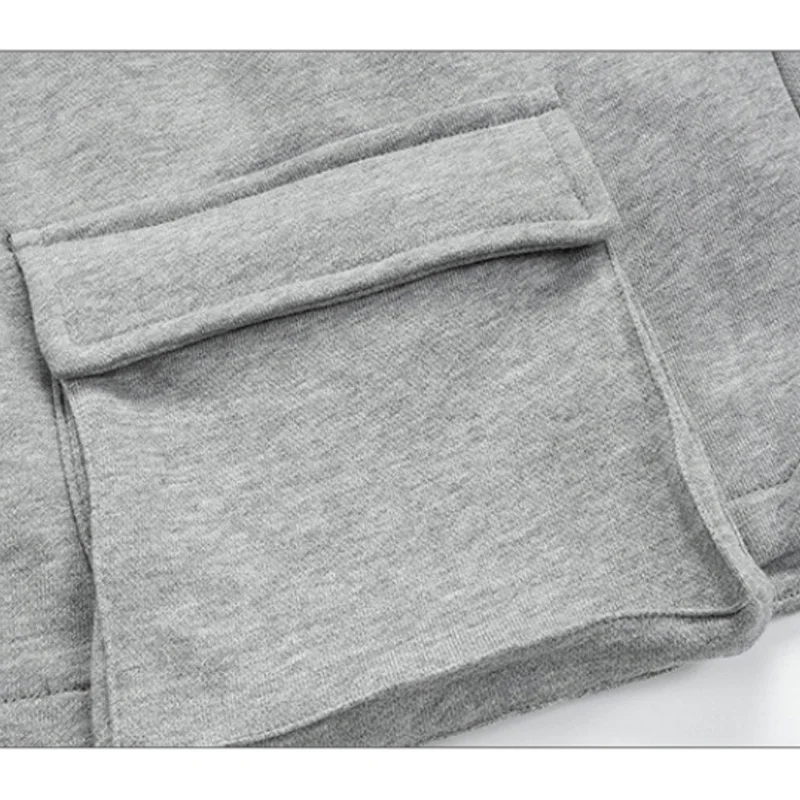 

Aolamegs Men's Shorts Multi-Pocket Solid Sweatshorts Retro Sports Pants High Street Streetwear Summer Drawstring Casual Shorts