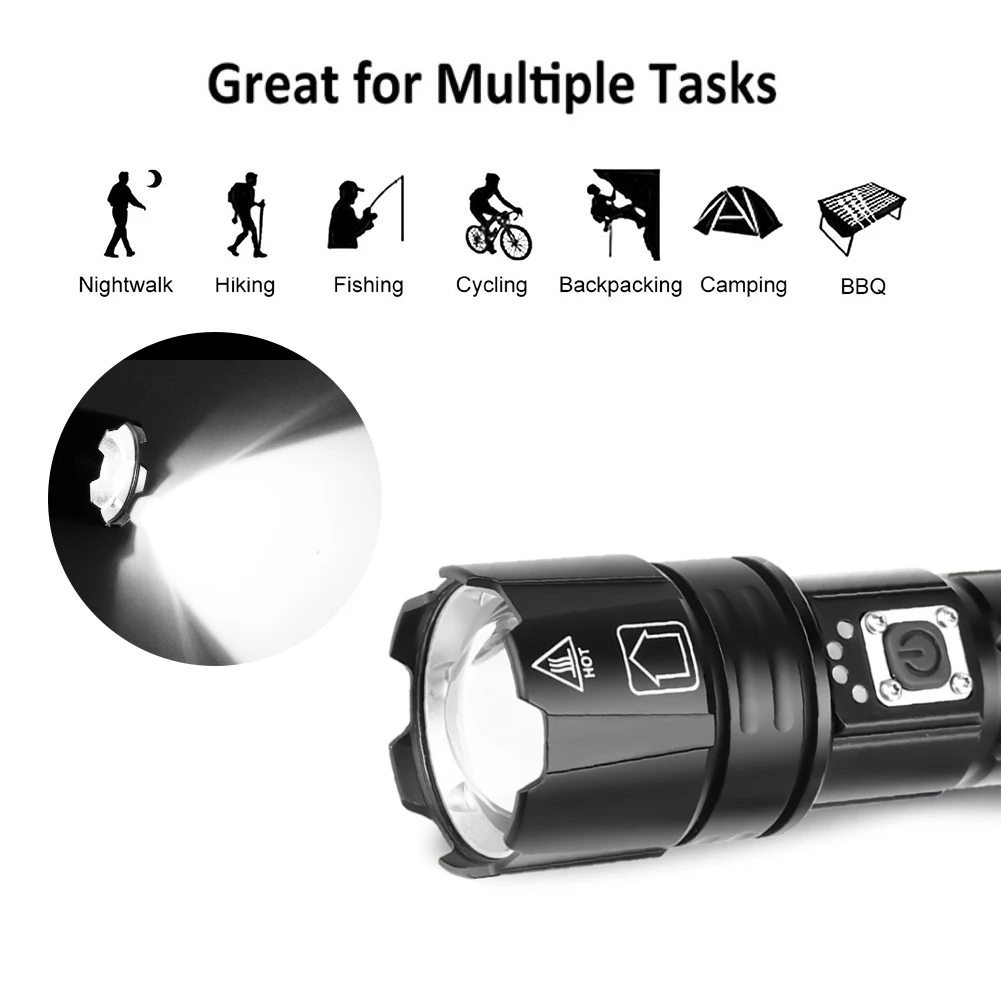 Портативный 1500 люмен портативный светодиодный вспышка светильник