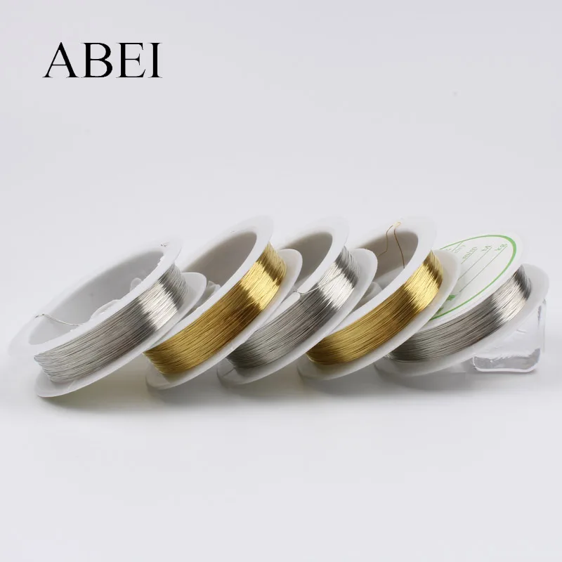 0 3 мм 30 ярдов Золото Серебро медная проволока для ювелирных изделий DIY ручной