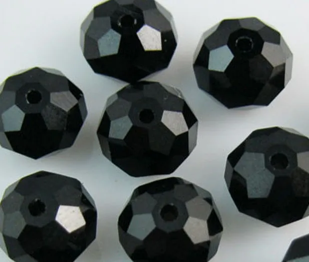 

3*4mm 1000pcs White black Mixed Color Faceted Quartz Rondelle glass Beads necklace Bracelet DIY spacer dt34ngs crystal