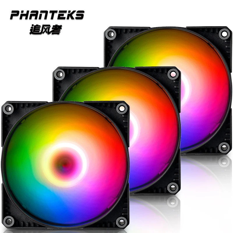 

Phanteks SK 12cm 14cm 5V 3PIN ARGB Computer Case Cooling Fan Support Motherboard Control ASUS MSI ,PH-F12/140SK_DRGB_PWM_3P