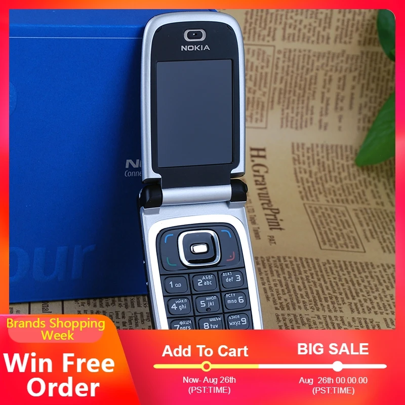 Разблокированный 6131 Оригинальный Мобильный телефон Nokia дешевая GSM камера FM Bluetooth
