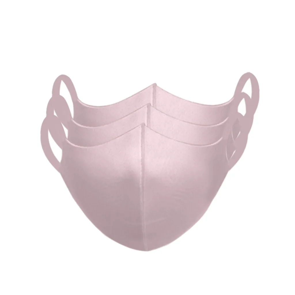 

3PCS Child Kids Solid Cotton Mouth Mask Outdoor Cycling Sports Dustproof Protection Mask Washable Reusable Anti-ultraviolet Mask
