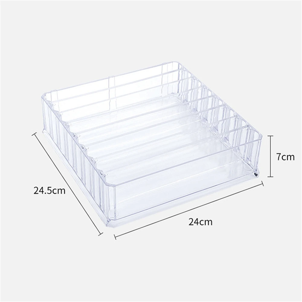 

8 Grids Detachable Acrylic Cosmetics Organizer Drawer Divider for Blush Eyeshadow Palette Desktop Controller Makeup Storage Box