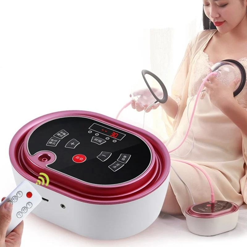 Electric Breast Enhancement Instrument Vacuum Pump Cup Breast Massager Enhancing Cup Gua Sha Cupping Machine Device For Homeuse
