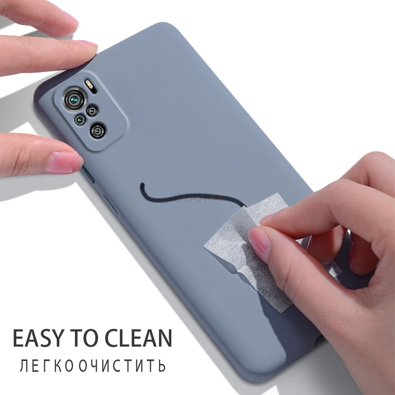 camera protector liquid silicone phone case for xiaomi redmi note 10 10s note10 pro 11 5g 11s original luxury soft back cover free global shipping