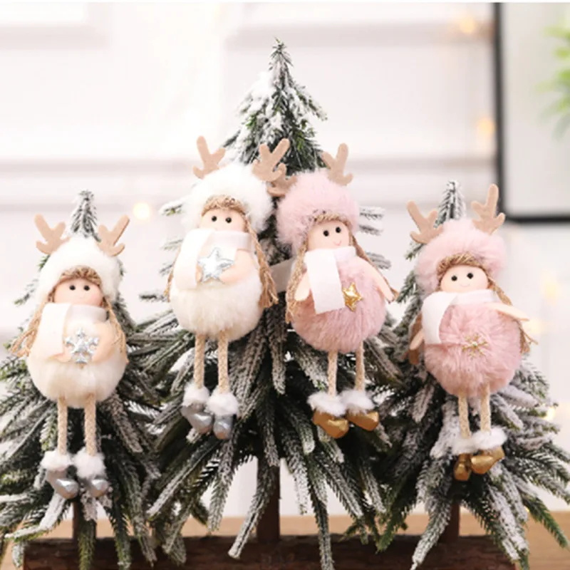 Новогодние подарки для детей 2020 куклы-ангела елочные украшения дома