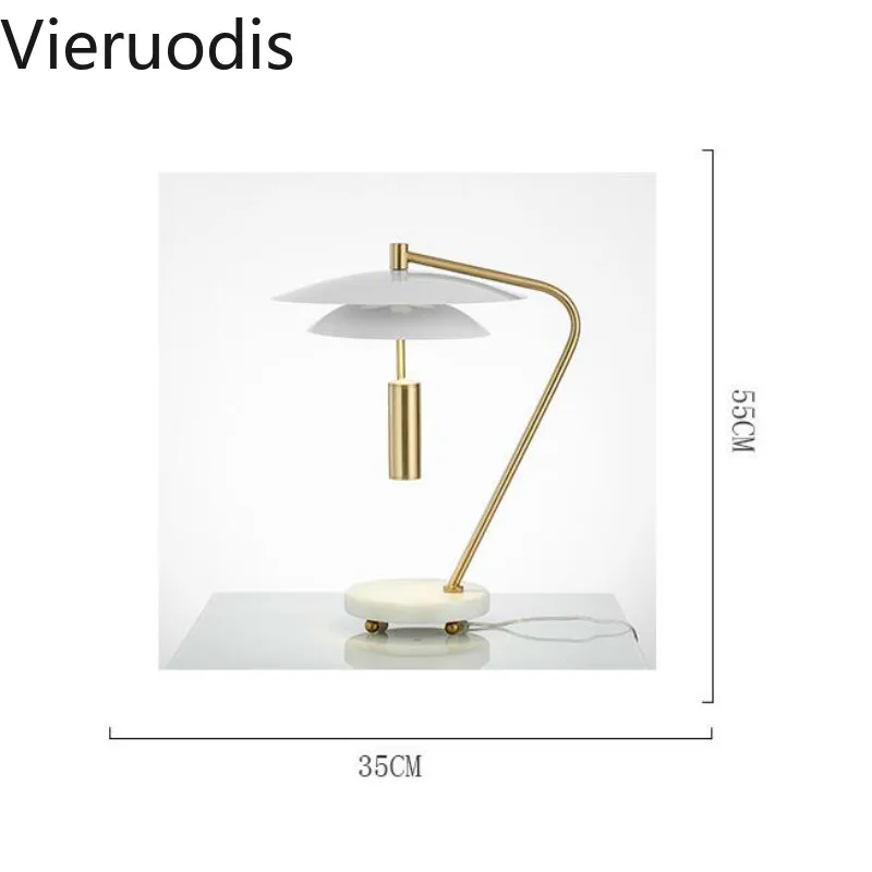 Postmodern Personality Desk Lamp Nordic Simple Table Light for Bedside Study Hotel Home Decor Marble Lights Fixture | Лампы и