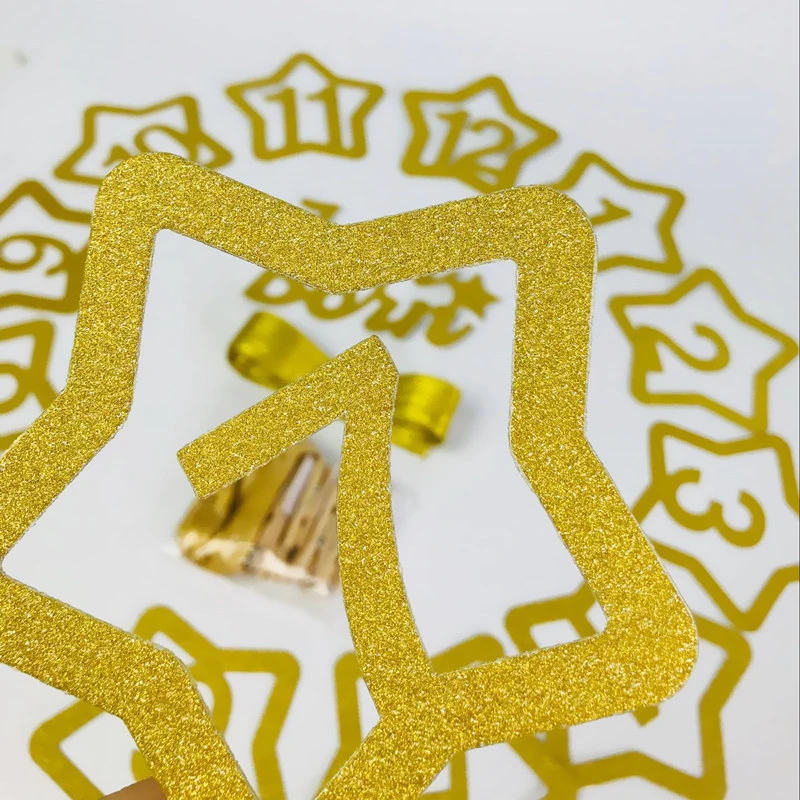 Товары для юбилея Золотые зажимы фотографий деревянные баннер на день рождения