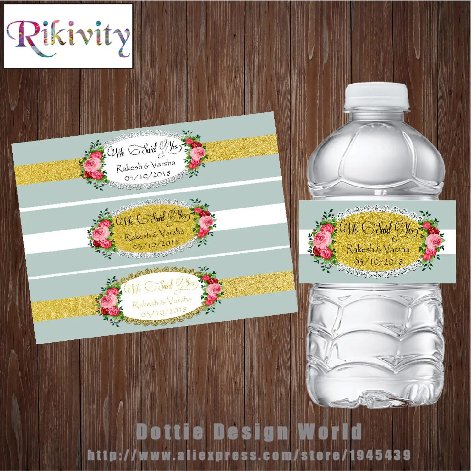 Rikivity изготовленный на заказ Роза винтажный стиль для свадебного торжества