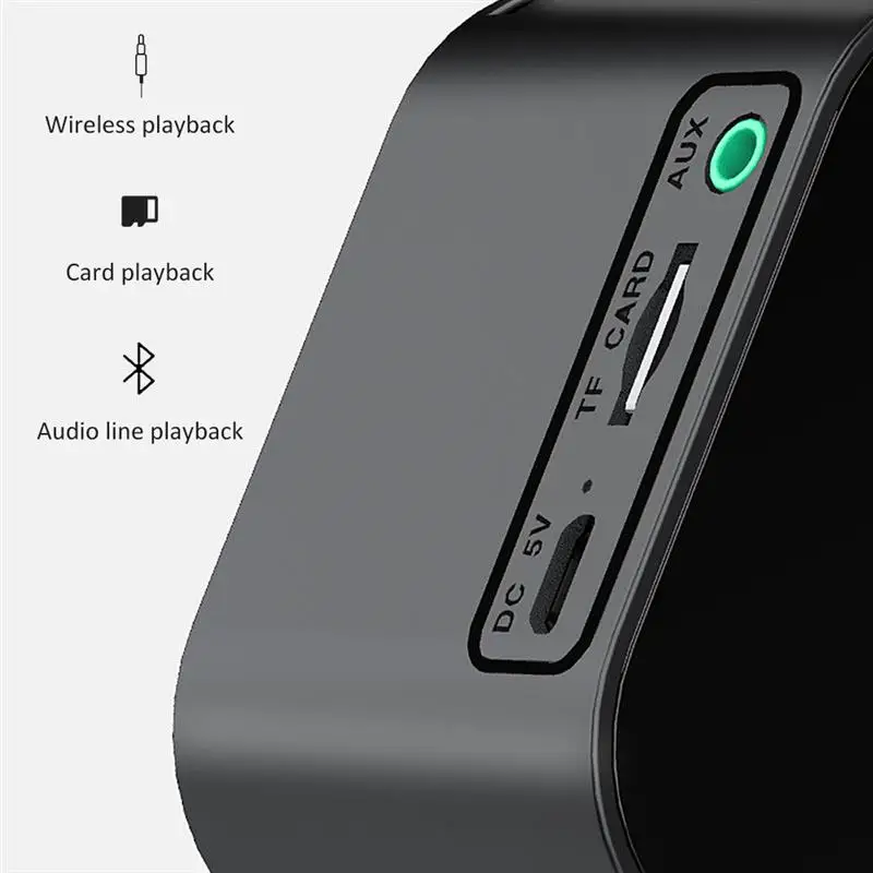 Высококачественные многофункциональные простые зеркальные Bluetooth часы аудио