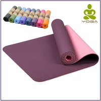 6mm tpe non slip yoga mats for fitness tasteless brand pilates mat 8color gym exercise sport mats pads with yoga bag yoga strap