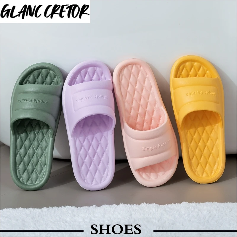 

Home Slippers Women Summer Non-slip Floor Flip Flops Indoor Family Unisex Ladies Men Bathroom Slippers Bath Hotel Sandals Shoes