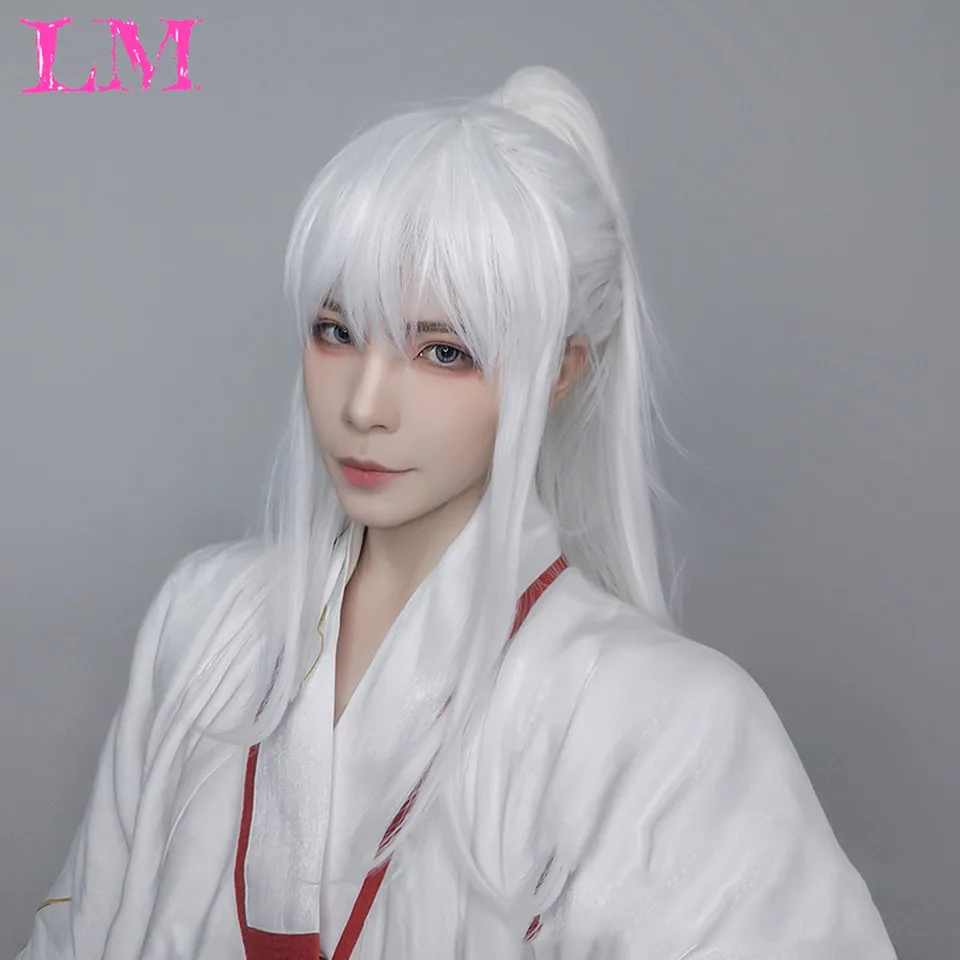 

LM Ancient Chinese Men Vintage Wigs With Bang for Men Dynasty Ancient Style Wig Ancient Costume Versatile Daily Used Custom wig