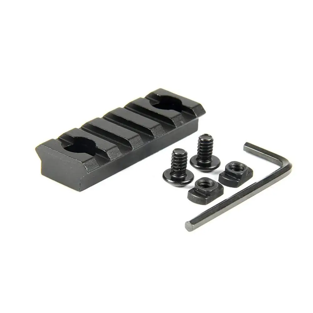 5 Slots Rail Magorui M-LOK Пикатинни/Вивера сегмент направляющая для ствольной накладки раздел 5/9/13 слот - Цвет: 5 Slots Rail