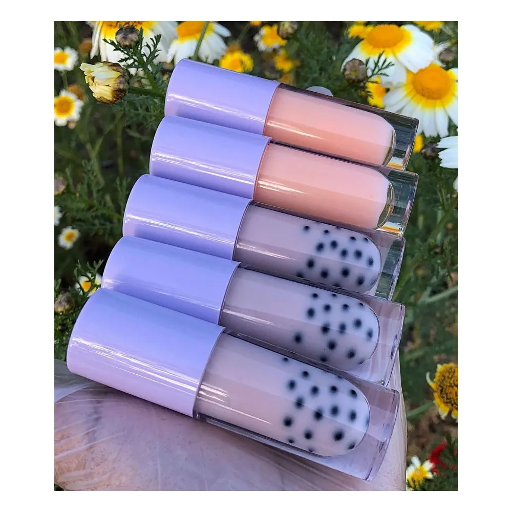 50g/pack Boba Decor For Lip Gloss Diy Lipgloss Base Gel Oil Pearl Bubble Tea Style Liquid Lipstick Making Material 3mm - купить по