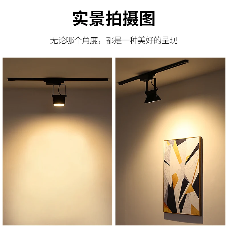 Точечный направляющий светильник s 30 Вт фокус светодиодный Трековый cob aisilan