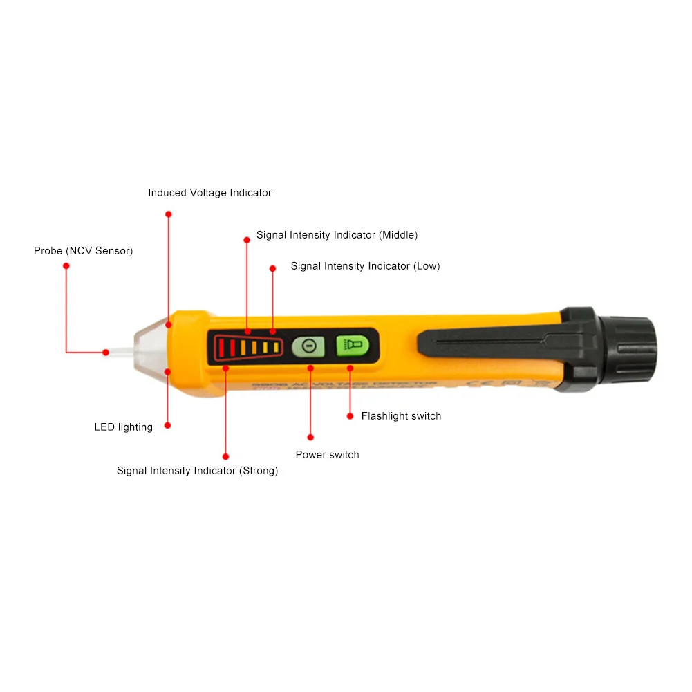 

Multi-function Led Voltage Tester Pen Testing Pencil Sensitivity Electric Compact SDF-SHIP