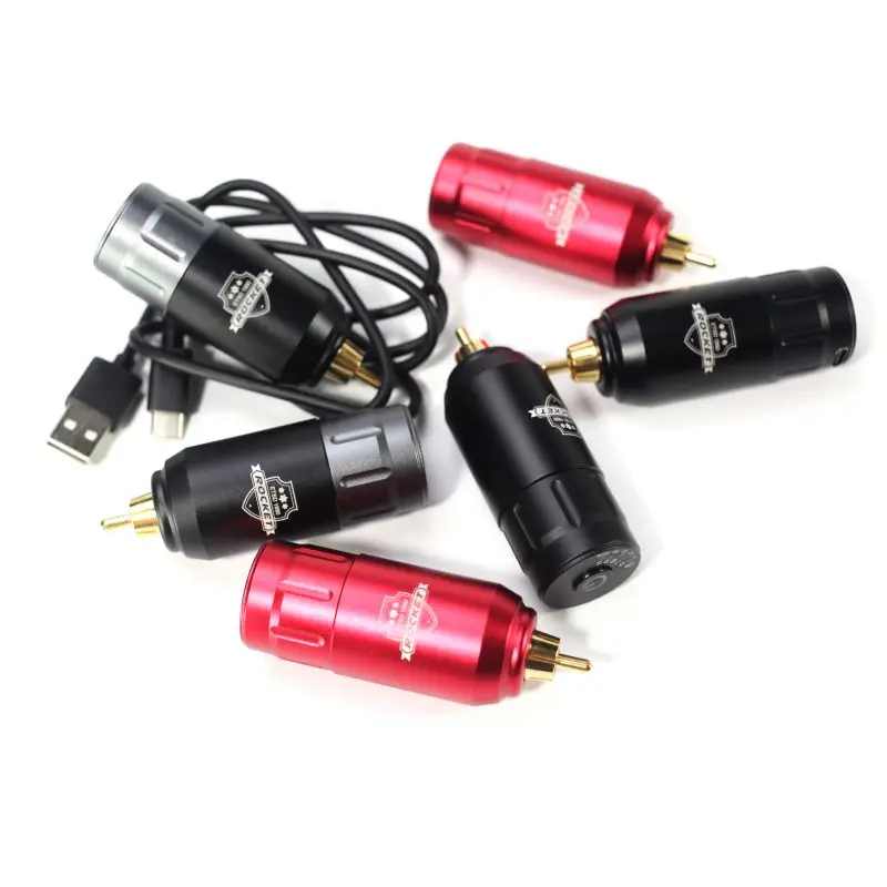 Фото Rocket Mini Tattoo Power Supply Wireless Rotary Tattoo Battery Источник для тату-машины Pen Tattoo Power RCA Connection 1500mAh №5