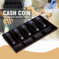 5 grids 4 coins store cash drawer fashionable stylish cashier storage box cash drawer register money tray garage sales shop