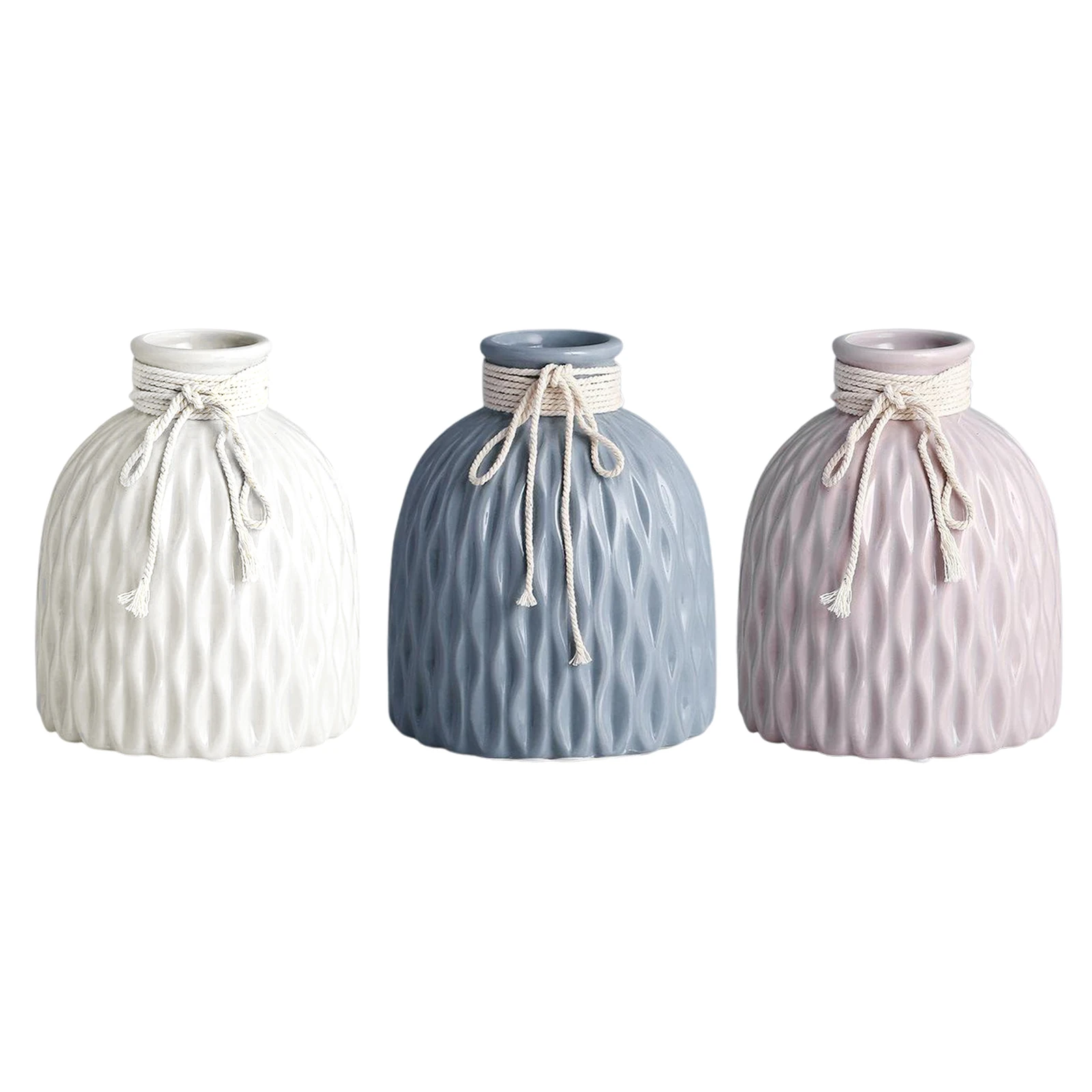 Керамическая ваза для цветов в скандинавском стиле художественный декор