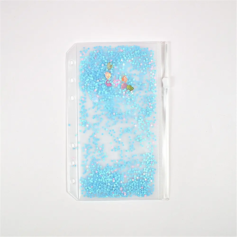 A6-blue Милый переплетный чехол Kawaii, украшение для школьниц, 6 отверстий, внутренний карман для переплета, планировщик, дневник, записная книжка A5A6 - Цвет: A6-blue