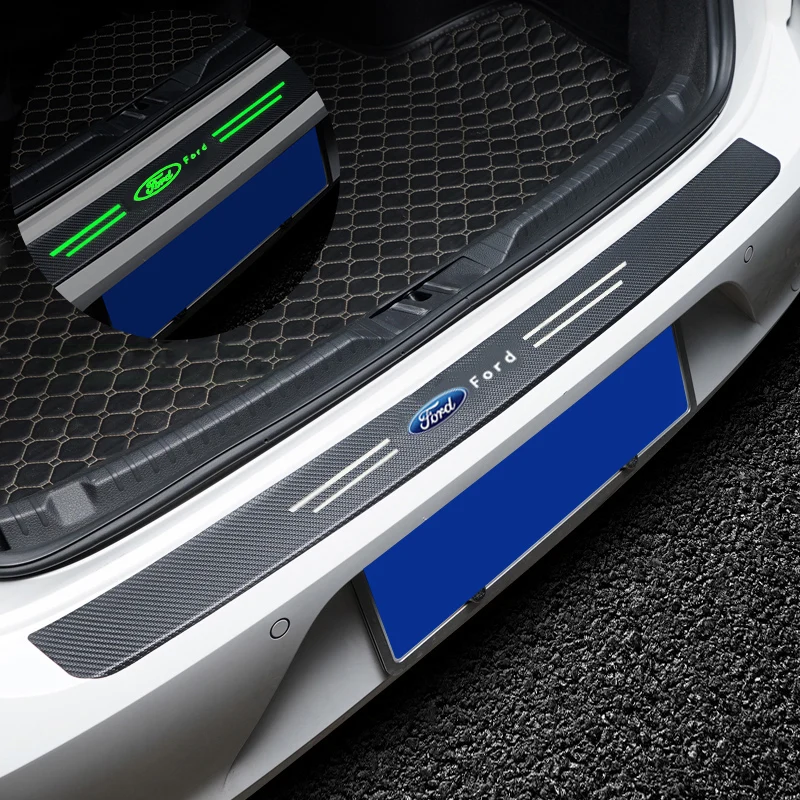 Светящаяся наклейка из углеродного волокна на автомобильную дверь для Ford Mustang