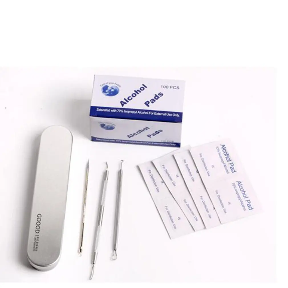 

100pcs/lot Alcohol Wipe Pad Cotton Sheet Disposable Skin Surface Disinfection Wipes Cleaning Ear Piercing Jewelry Phone