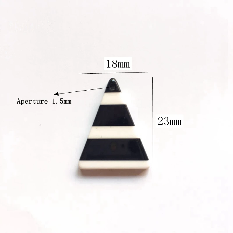 Фурнитура для ювелирных изделий в черно-белую полоску акриловые аксессуары