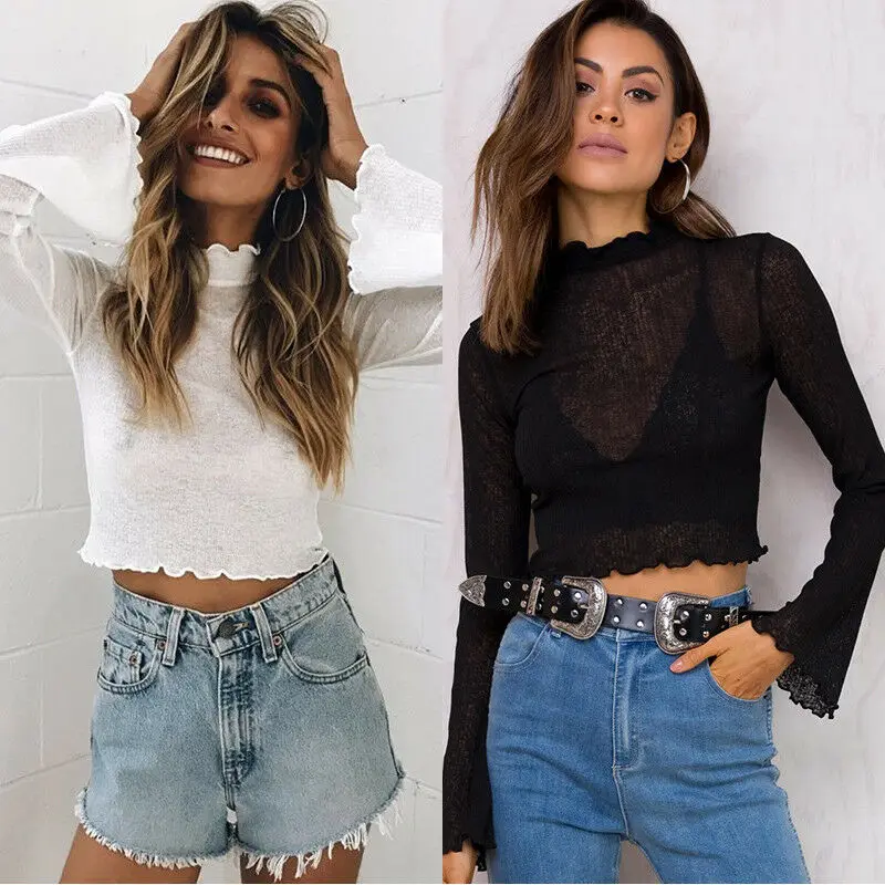 Модные женские свободные водолазки с длинным рукавом повседневные однотонные