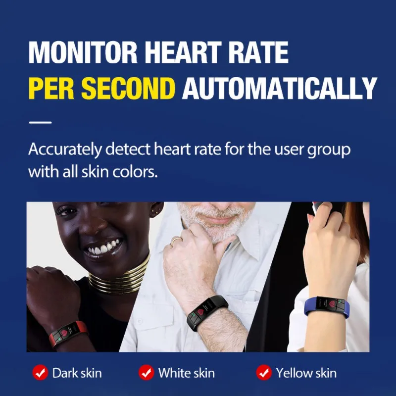 

V100S Smart Bracelet High-definition Color Screen Bluetooth Sport Bracelet ECG Blood Pressure And Temperature Monitoring