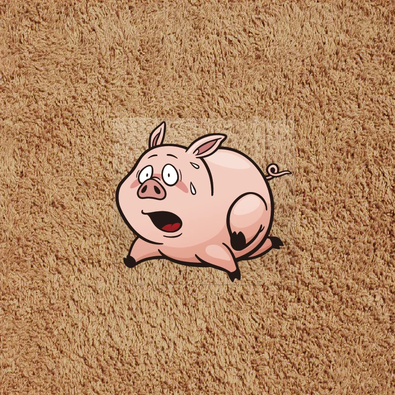 

Водонепроницаемая наклейка на автомобиль с изображением милой свиньи