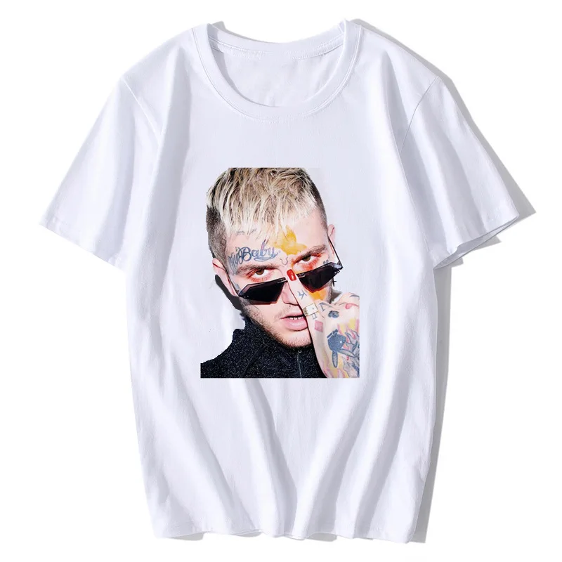 Персонаж 3D печать Рэппер Lil Peep футболка рэп хип хоп LilPeep Мужская крутая уличная