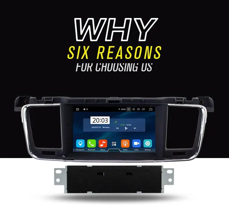 LJDA Android 9,0 автомобильный dvd-плеер для PEUGEOT 508 2011- gps навигация 1 Din автомагнитола 4G+ 64G стерео Мультимедиа DSP wifi Аудио