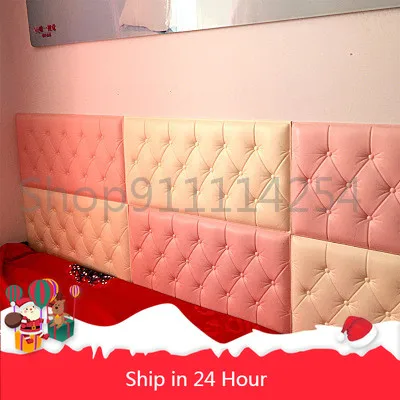 Утолщенная самоклеящаяся мягкая сумка для изголовья кровати наклейки на стену